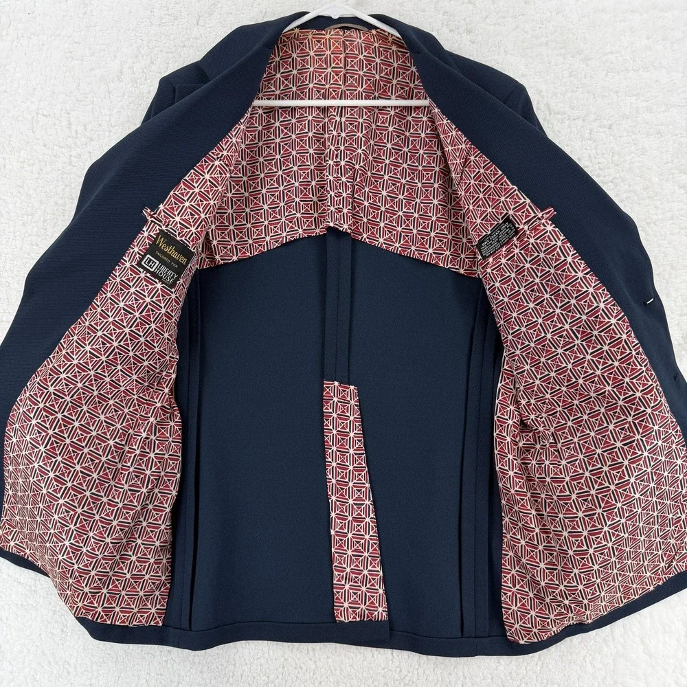 Vintage Westhaven Blazer Mens 44 Navy Blue‎ Liberty House Hawaii Jacket 2 Button
